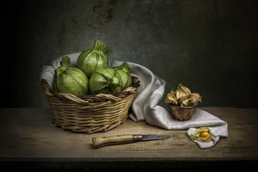 Nature morte rustique à la courge