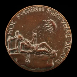 Figure féminine tenant une bride [verso], probablement après 1502