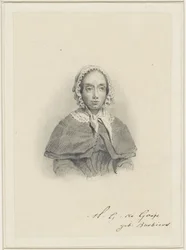 Portrait de Maria Geertruida de Goeje-Barbiers