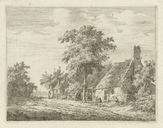 Deux maisons le long d