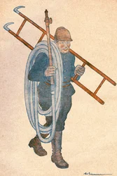Joseph NOULENS (1864-1944), homme politique français. Dessin d