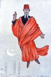 Portrait de Pacha Mustafa Kemal (Kamal Atatürk)