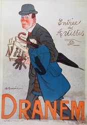 Affiche représentant Dranem (1869-1935)