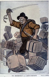 Théodore Roosevelt - par Barrère, dans « Fantasio » du 01/09/1915