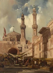 Un bazar au Caire, 1839