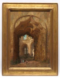 Église en ruines, vers 1840