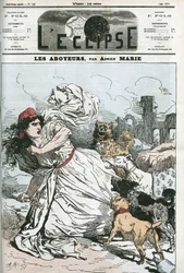 La République poursuivie par des chiens royalistes ou bonapartistes. Couverture de « L