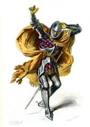 Conversion de Saint Paul: Saulus, performance sous le roi français Charles VI. 1872 (gravure)