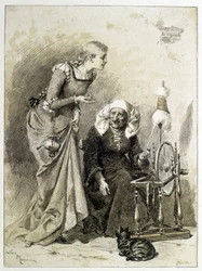 La Belle au Bois Dormant - dans « Les Contes de Fées » par Charles Perrault, illustrations par Adrien Marie