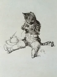 Le Chat Botté - dans « Les Contes de Fées » par Charles Perrault, illustrations par Adrien Marie
