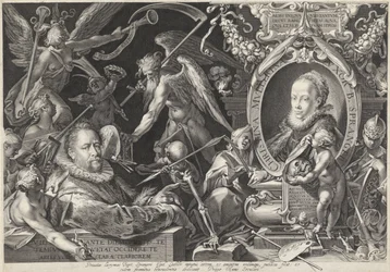 Portrait allégorique de Bartholomeus Spranger et sa femme Christina Muller