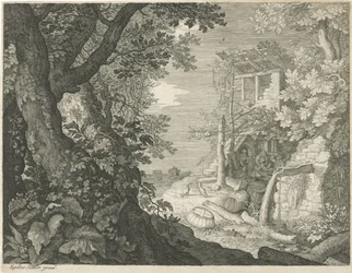 Hommes buvant dans une auberge