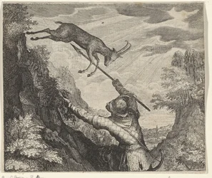 Fable du chamois et du chasseur