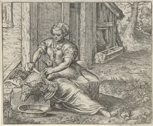 Fable de la femme et de la poule