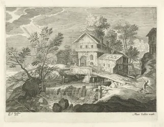 Auberge et quelques maisons près d