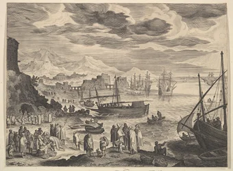 Scène de port