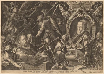 Bartholomaeus Spranger et sa défunte épouse Christina Muller