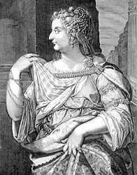 Domitia Longina épouse de Domitien (gravure)