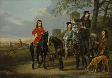 Portrait équestre de Cornelis et Michiel Pompe van Meerdervoort