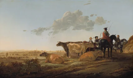 Paysage avec Bergers