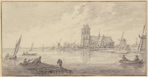 Radeaux de bois au large de Dordrecht