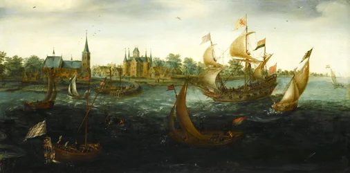 Navires au large de IJsselmonde
