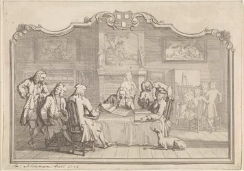 Guilde de Saint-Luc à Dordrecht, 1736