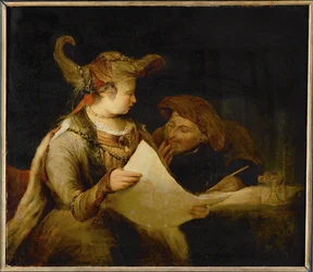 Esther et Mordechai (peinture sur toile)