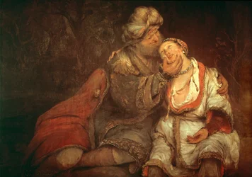 Ruth et Boaz ... (huile sur toile)