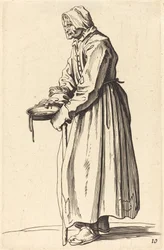 Mendiante avec une poêle