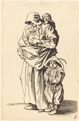 Mère et trois enfants