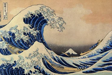 Derrière la grande vague de Kanagawa