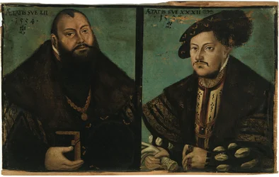 Johann Friedrich I, le Magnanime, Electeur de Saxe et Johann Ernst de Saxe