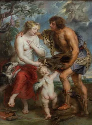 German : Meleager und Atalante Meleager présente la tête du sanglier calydonien à Atalante