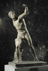 Le gladiateur Borghèse, trouvé à Anzio, en Italie ...