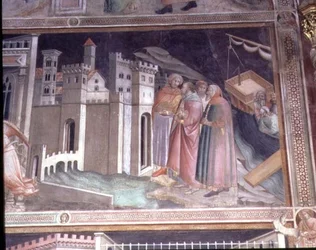 La Légende de la Ceinture Sacrée, détail de la Vie de la Vierge de la Cappella della Sacra Cintola