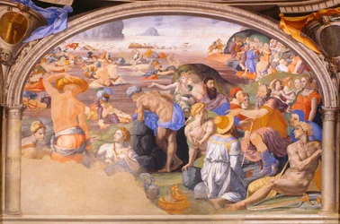 La traversée de la mer Rouge, par Agnolo Bronzino (1503-1572) 1540-1545