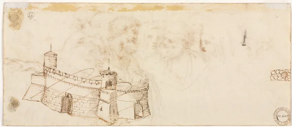 Forteresse crénelée verso, 2ème moitié des années 1500
