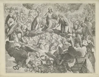 Le martyre de sainte Justine de Padoue (moitié supérieure)