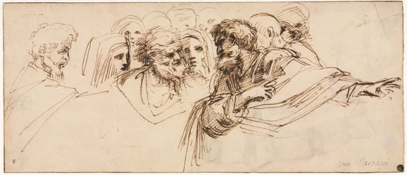 Étude de têtes (recto)