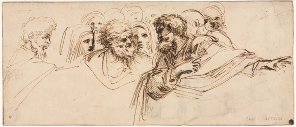 Étude de têtes recto, 2e moitié des années 1500