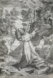 La stigmatisation de Saint François sur le mont La Verna (1224)