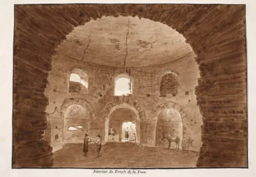 Intérieur du Temple de la Toux, 1833