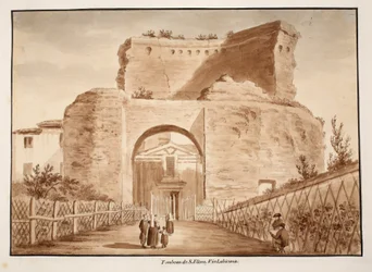 Tombe de Sainte Hélène, Via Labicana, 1833