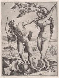 Apollon et Daphné, daté 1515