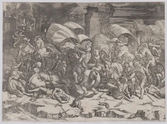 Bataille avec un coutelas