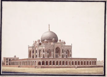 Le Tombeau de Humayun, vers 1820