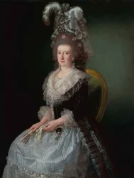 Portrait de María Josefa Piscatori, Marquesa de San Andrés (1757-1807), épouse de Pedro López de Lerena.