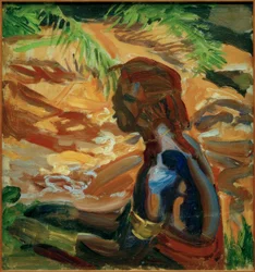 Kikuyu au bord de la rivière