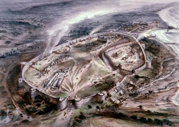 Château de Pevensey, 3ème siècle, années 1960